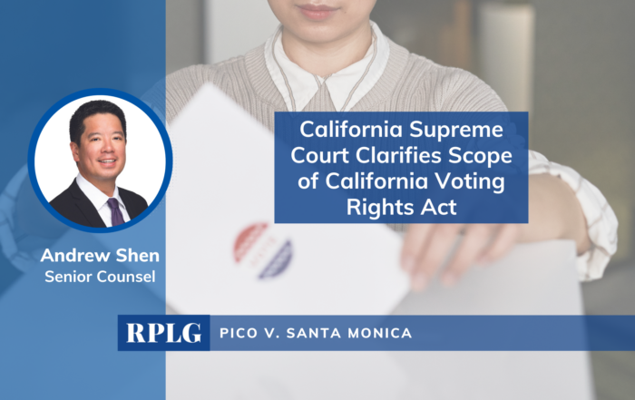 California Supreme Court Clarifies Scope of California Voting Rights Act